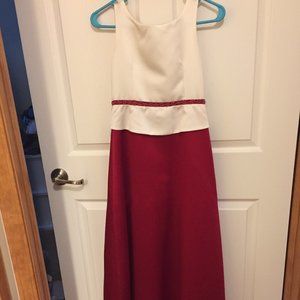 Sweet Beginnings Flower Girl Red/White Size 12